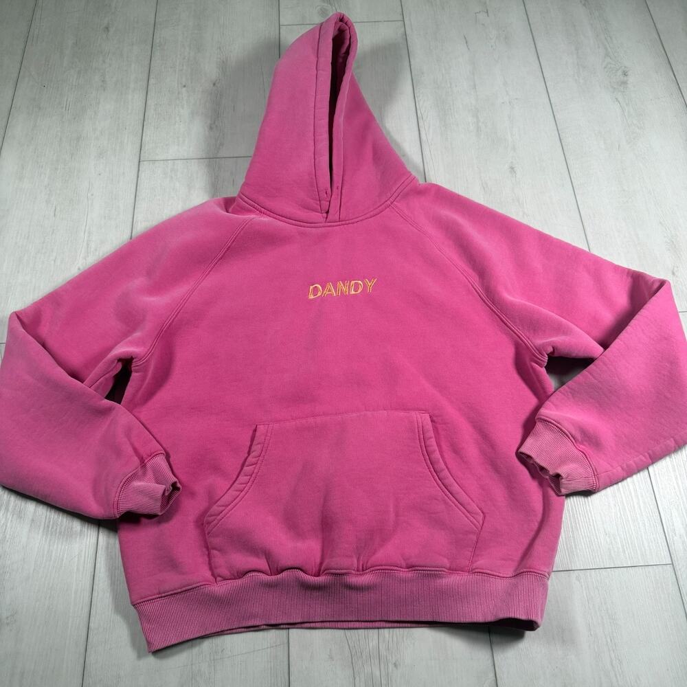 Dandy Worldwide Oversized Hoodie Sunset Embroidery Pink Small